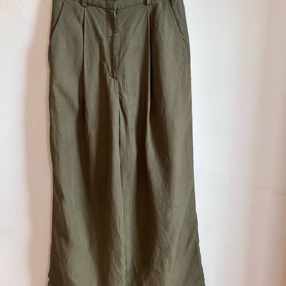 COS - LINEN WIDE LEGGED PANTS - SIZE 6 - Picture 5 of 6